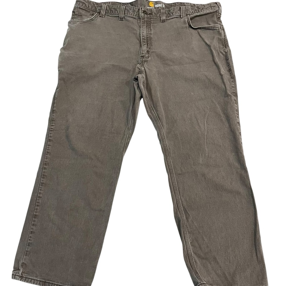 Carhartt Relaxed Fit Pants Mens 42x28 (Tag 44x30) Gray Work Casual Outdoor